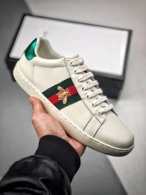 scarpe gucci logo ape|gucci ace tennis shoes.